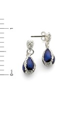 Jeweled Blue Egg Fabergé Egg Earrings