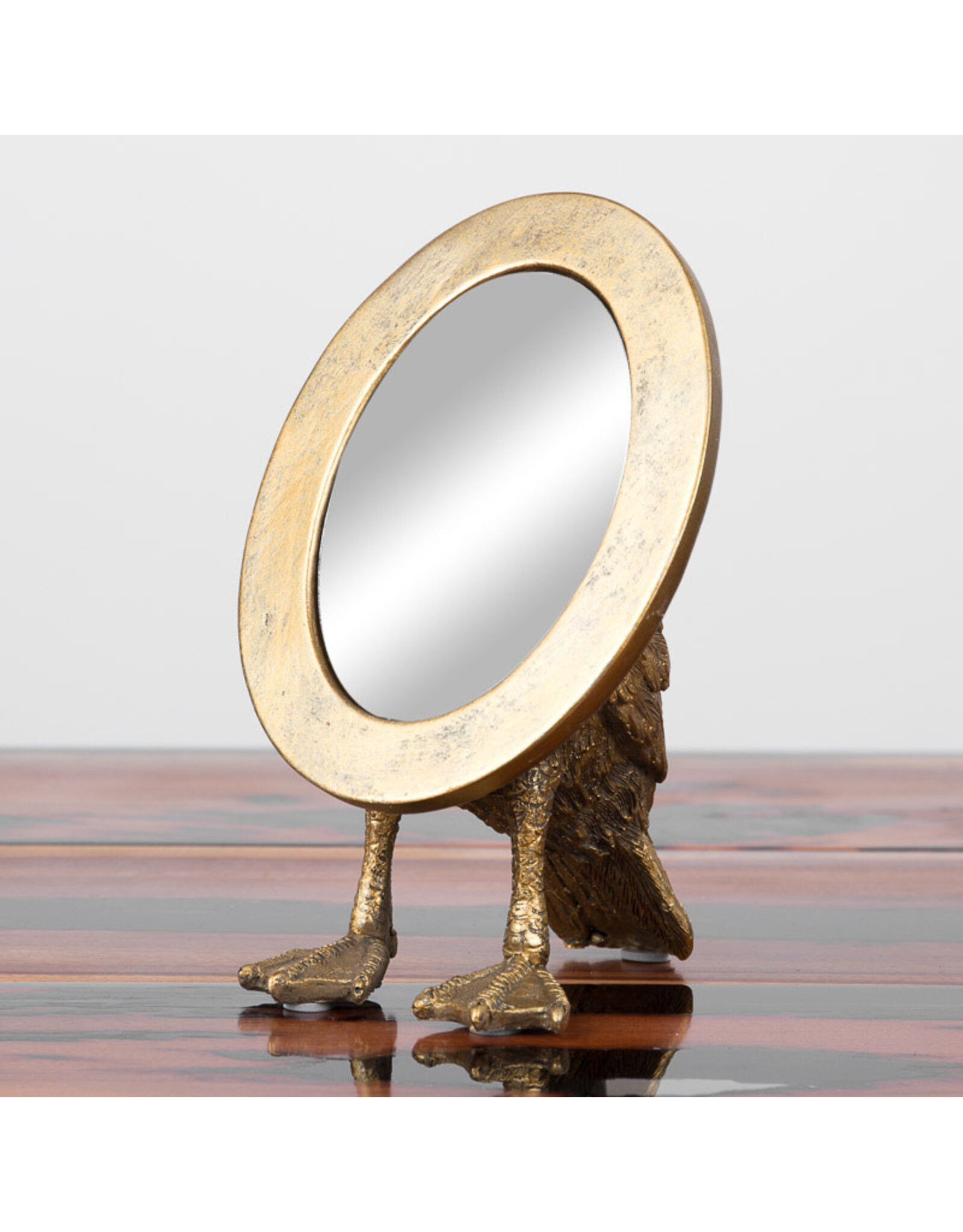 Gilded Fairy Tale Bird Mirror