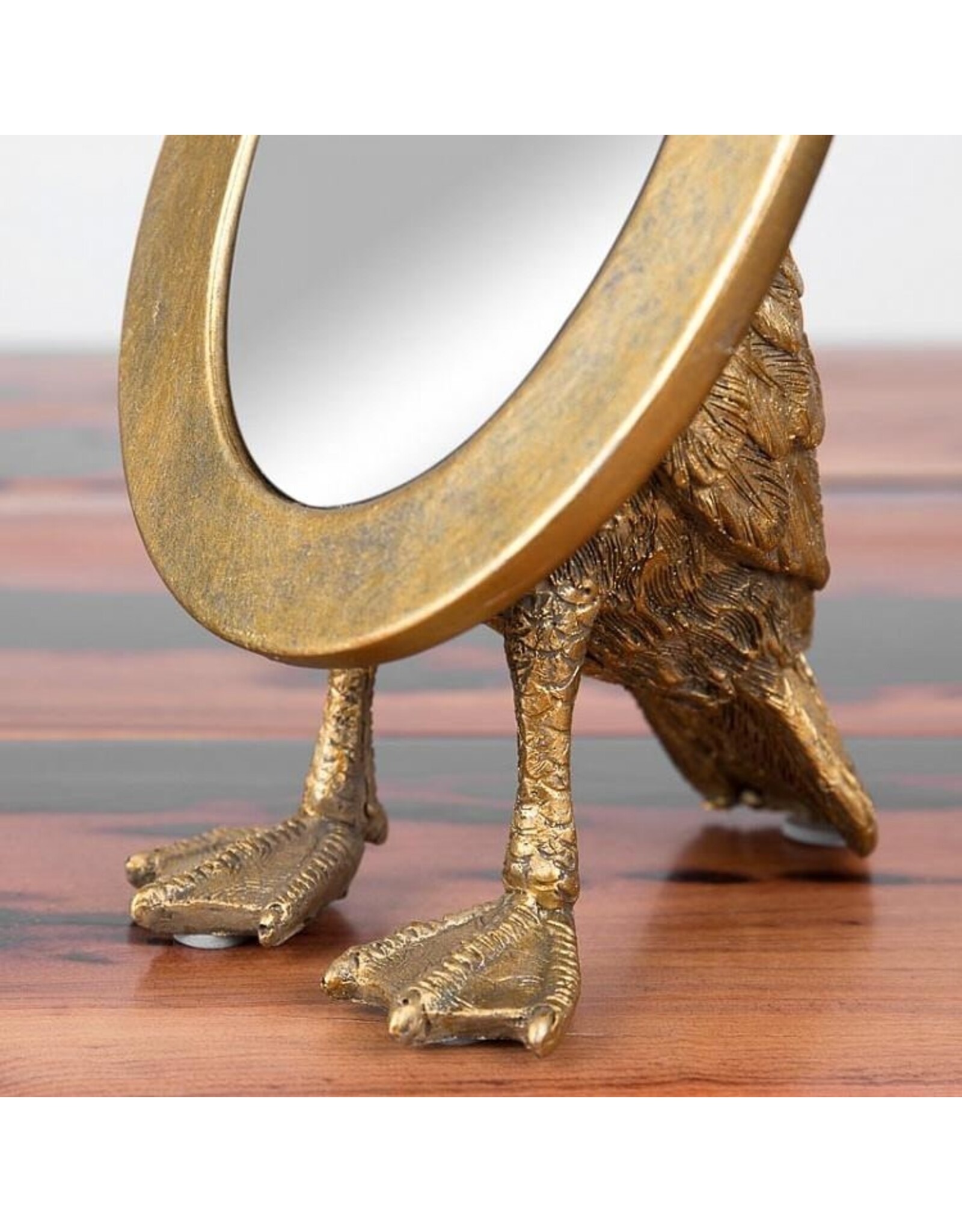 Gilded Fairy Tale Bird Mirror