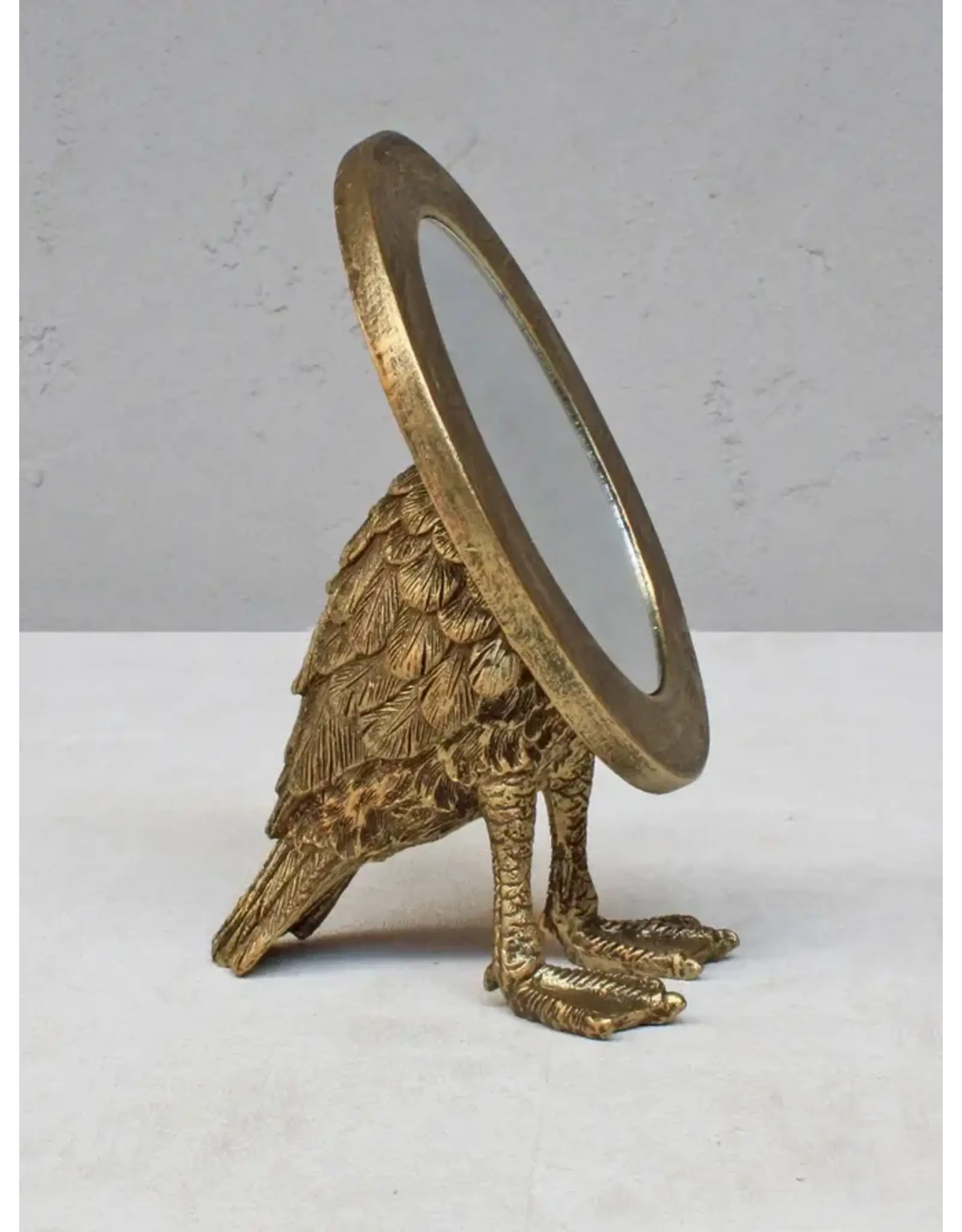 Gilded Fairy Tale Bird Mirror