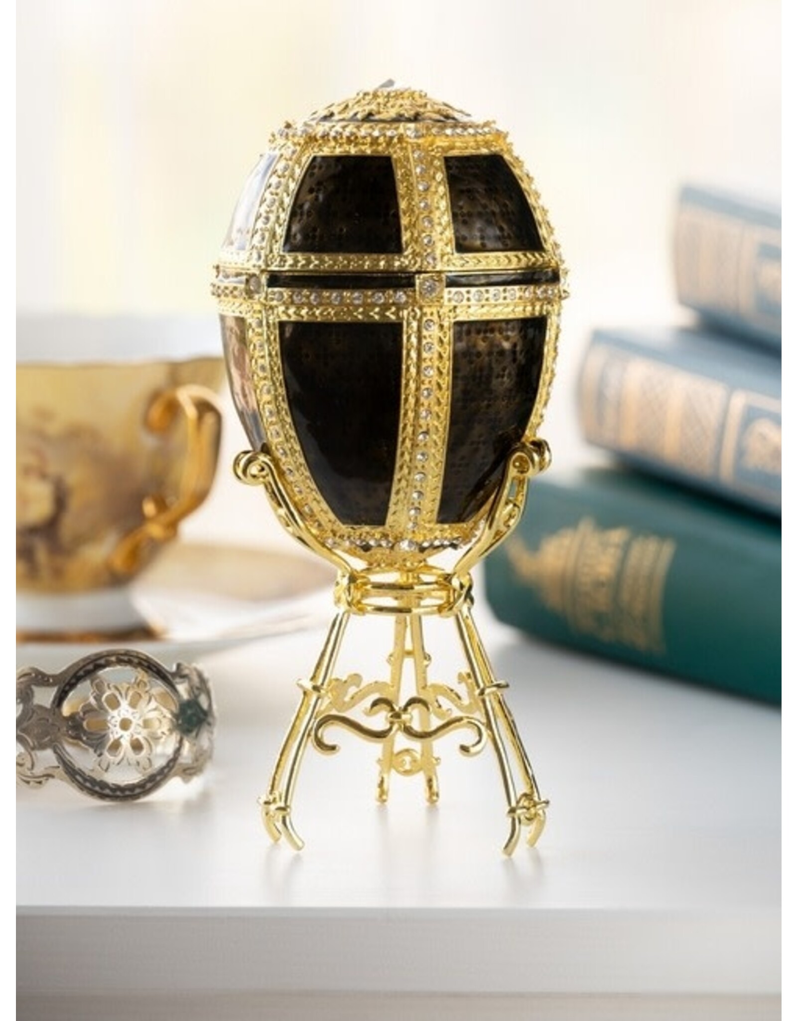 Fabergé Inspired Egg w/ Elephant