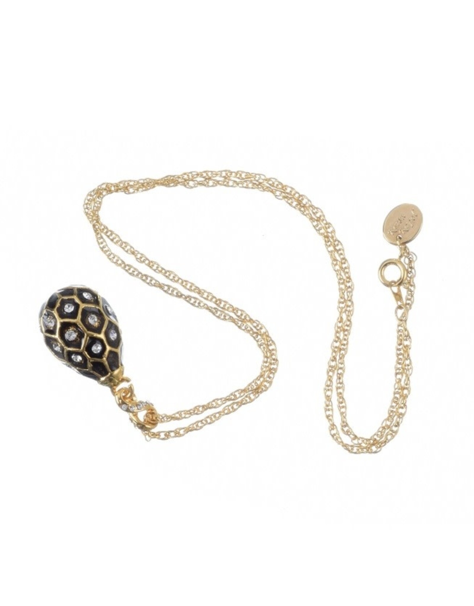 Enchanted Moonlight Fabergé Inspired Pendant Neckalce