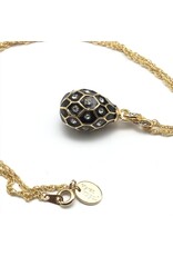 Enchanted Moonlight Fabergé Inspired Pendant Neckalce