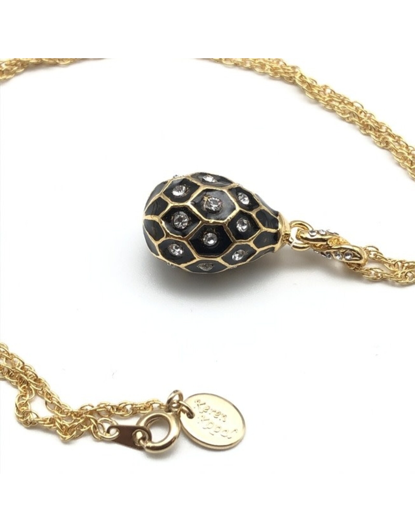 Enchanted Moonlight Fabergé Inspired Pendant Neckalce