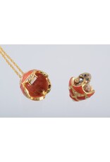 Elepahant Charm Fabergé Inspired Pendant Necklace