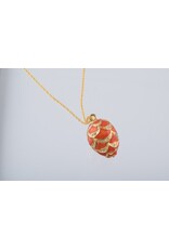 Elepahant Charm Fabergé Inspired Pendant Necklace