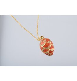 Elepahant Charm Fabergé Inspired Pendant Necklace