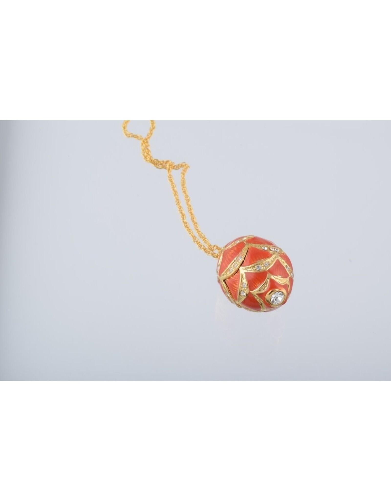 Elepahant Charm Fabergé Inspired Pendant Necklace