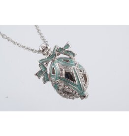 Royal Fabergé Inspired Egg Pendant Necklace