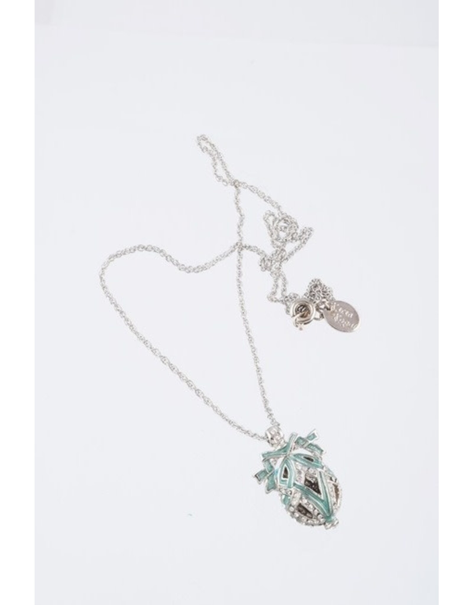 Royal Treasure Fabergé Inspired Egg Pendant Necklace