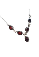 Dowager Maria Feodorovna Romanov  Cherry Amber Sterling Silver Necklace