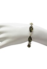 Chartreuse Baltic Amber Sterling Silver Bracelet