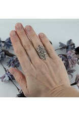 Filigree Lace Sterling Silver Ring Size 6