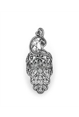 Filigranist Peacock Filigree Sterling Silver Ring Size 6