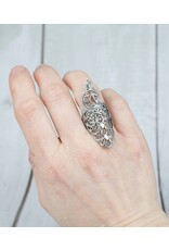 Filigranist Peacock Filigree Sterling Silver Ring Size 6