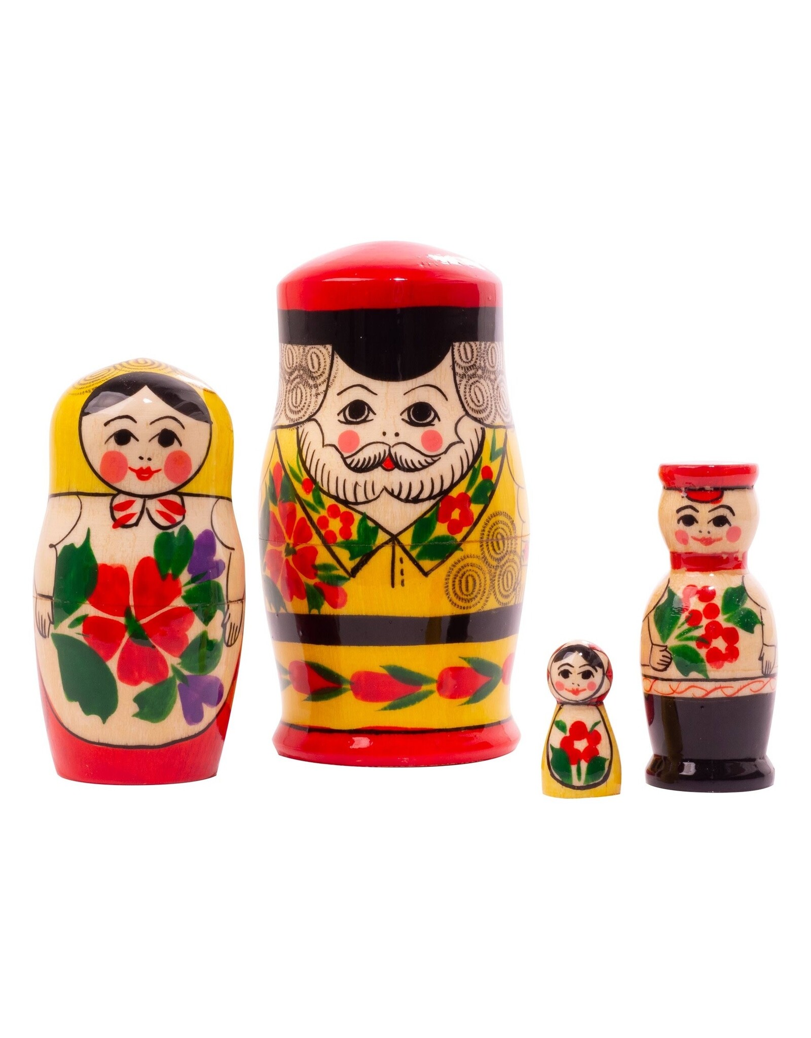 Semenov Man with Family Nesting Set 4 pc