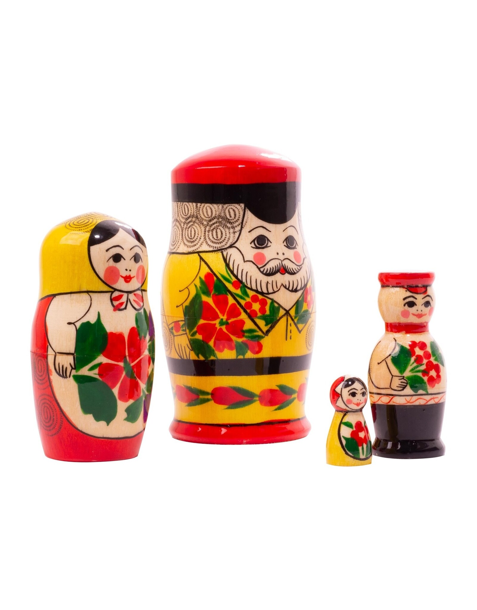 Semenov Man with Family Nesting Set 4 pc
