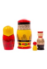 Semenov Man with Family Nesting Set 4 pc
