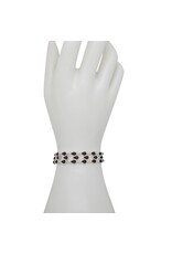 Interwoven Tears Cherry Baltic Amber Sterling Silver Bracelet