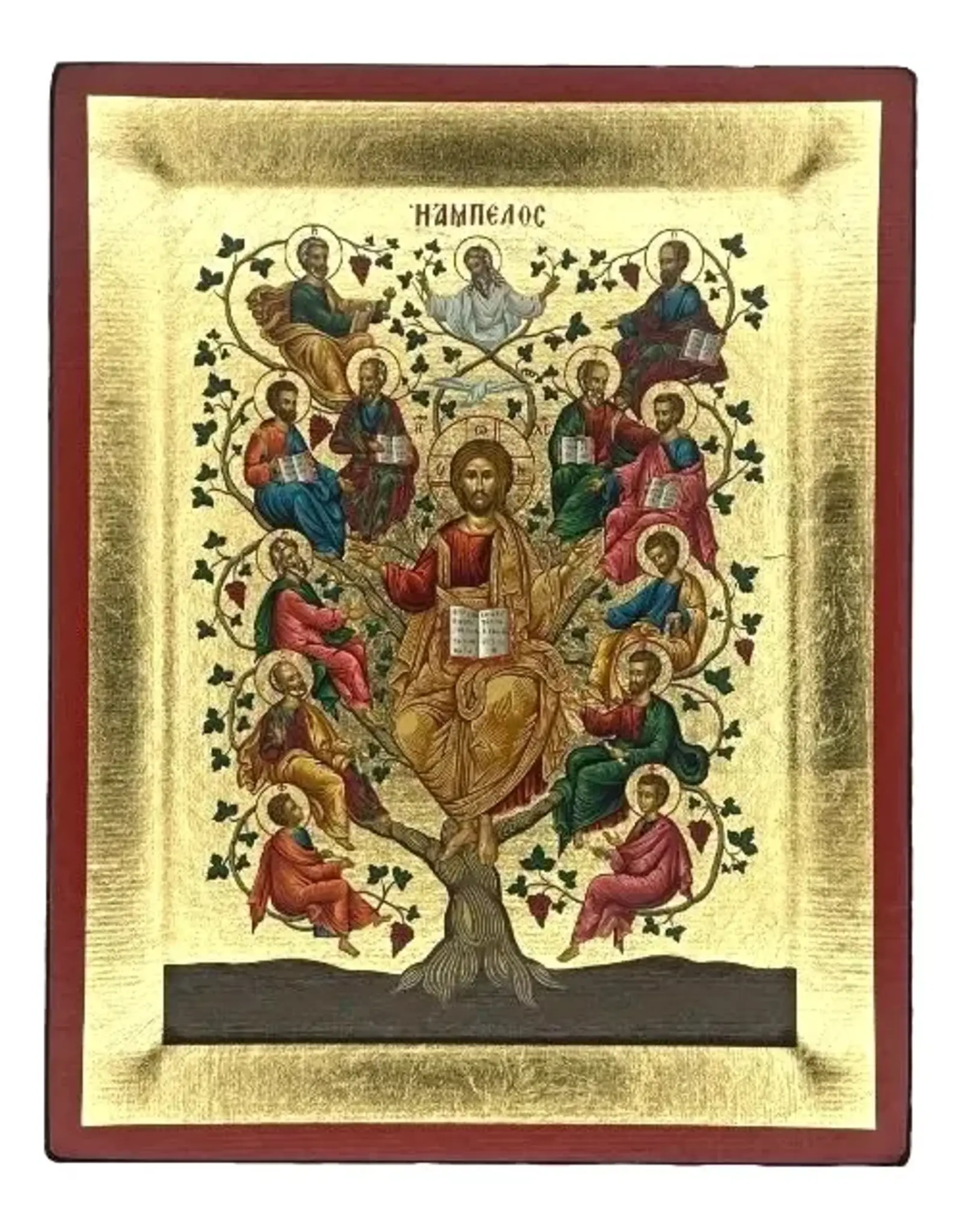 The Tree of Life Silkscreen Icon 7 1/2" x 6"