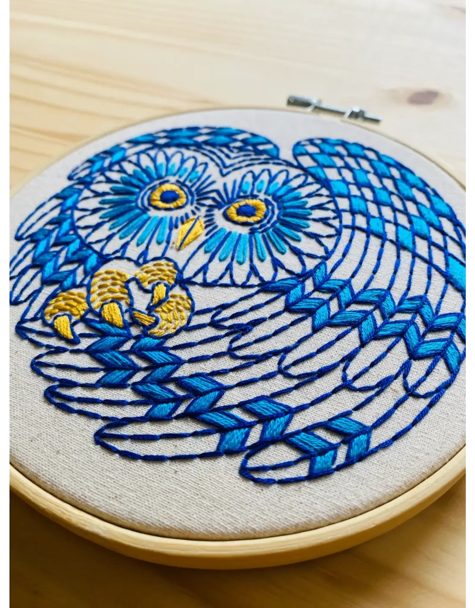 Boreal Owl Embroidery Kit