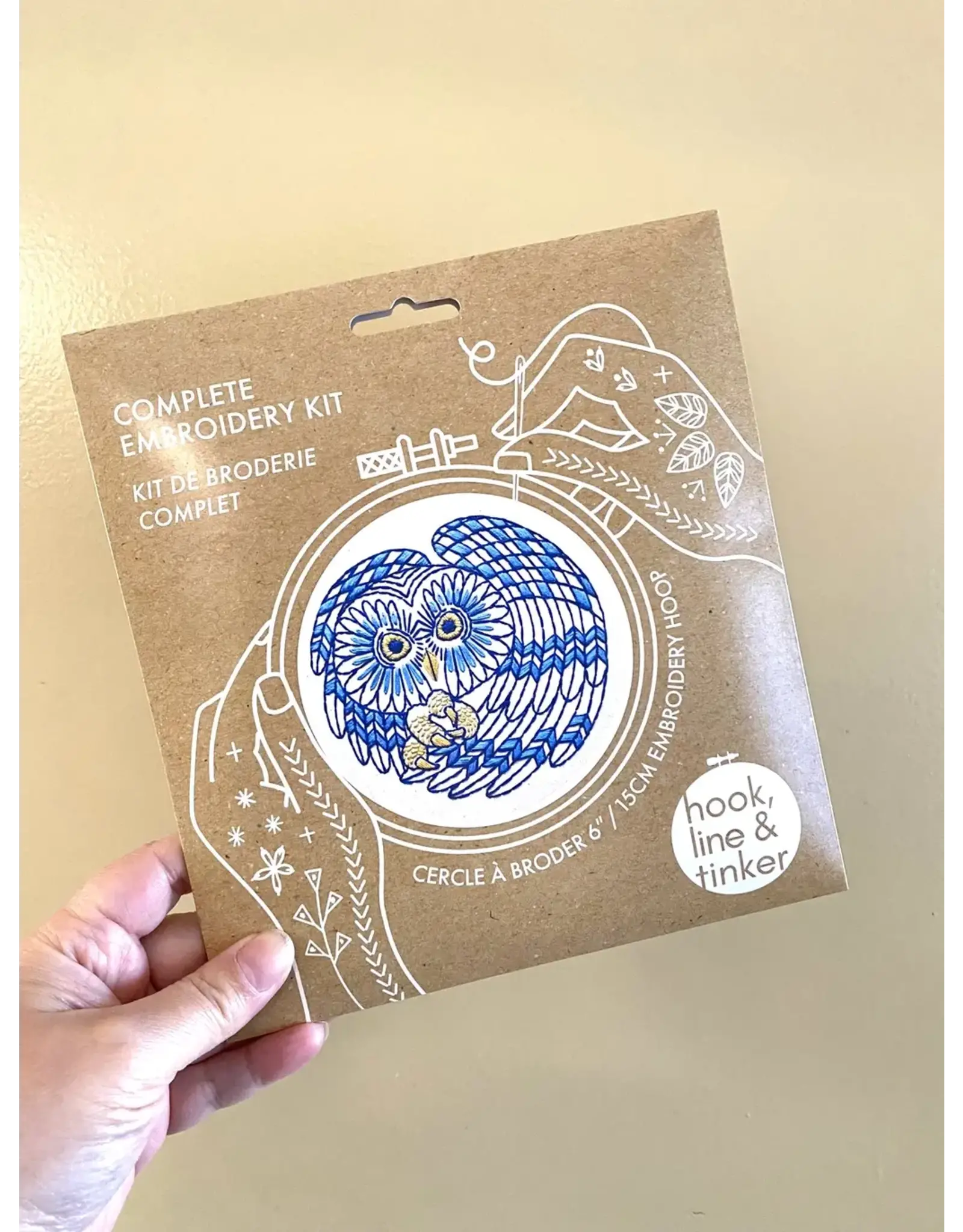 Boreal Owl Embroidery Kit