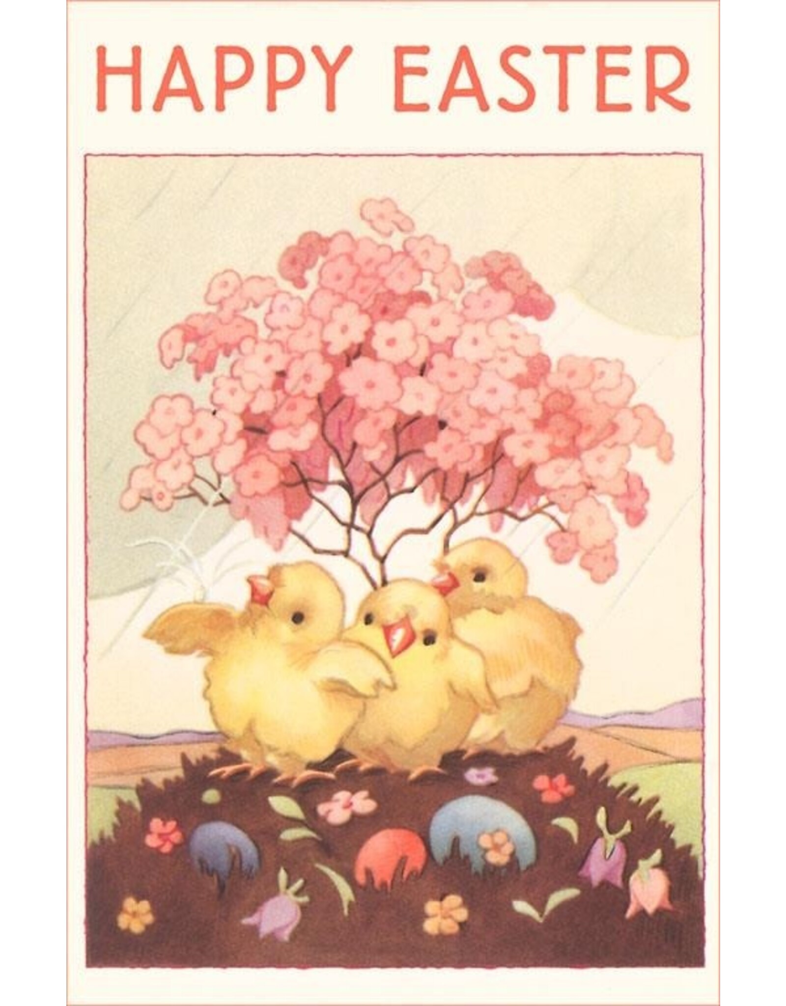 Happy Easter Chicks Magnet