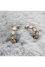 Etheral Glow Eternity Hoop Earrings