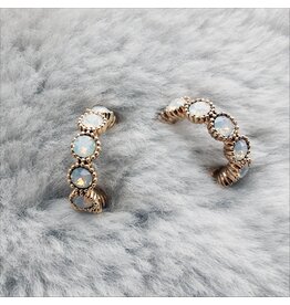 Etheral Glow Eternity Hoop Earrings