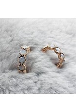 Etheral Glow Eternity Hoop Earrings