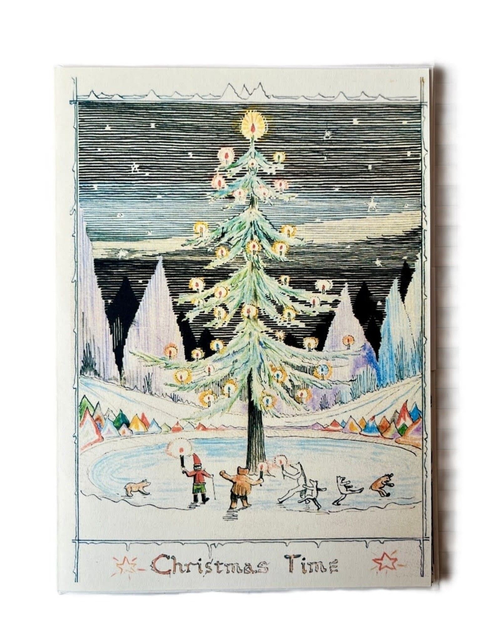 Christmas Time  Blank Notecard
