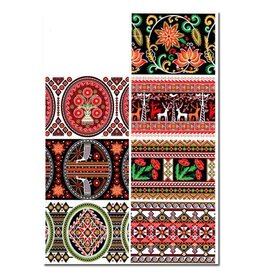 Pysanky Egg Wraps (Green/Red)
