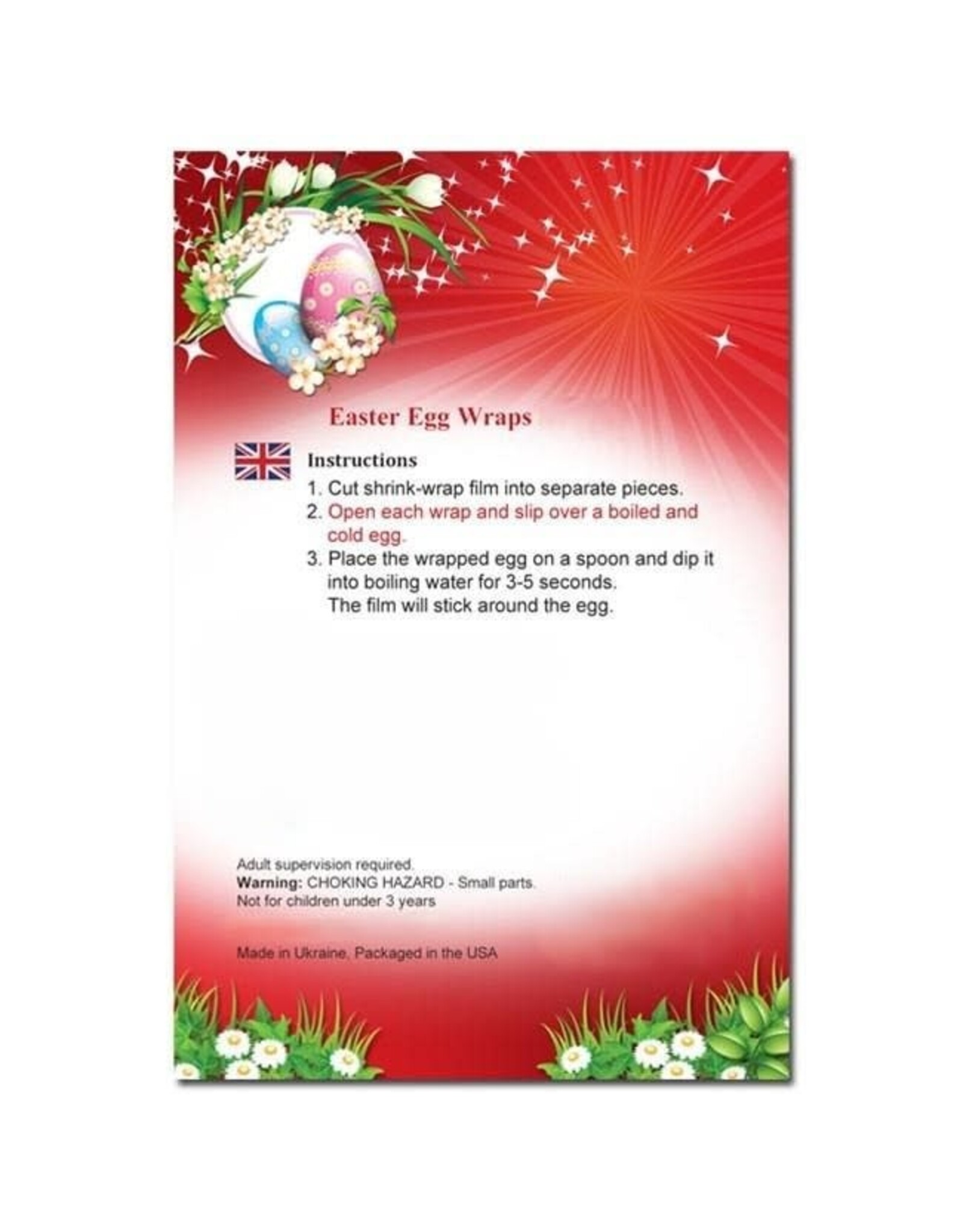 Pysanky Egg Wraps (Green/Red)