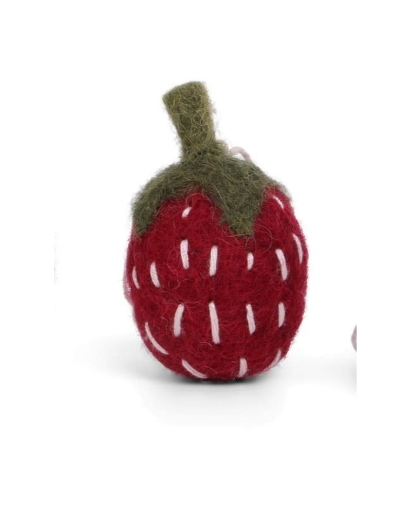 Felt Wild Strawberry Ornament