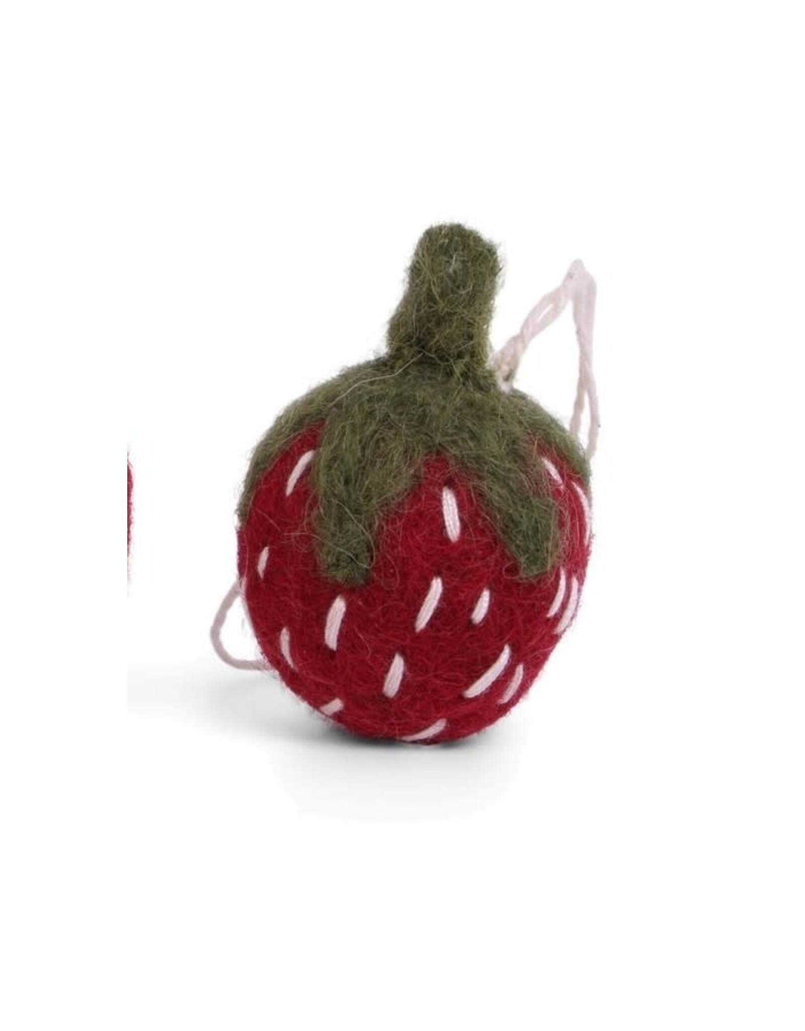 Felt Wild Strawberry Ornament