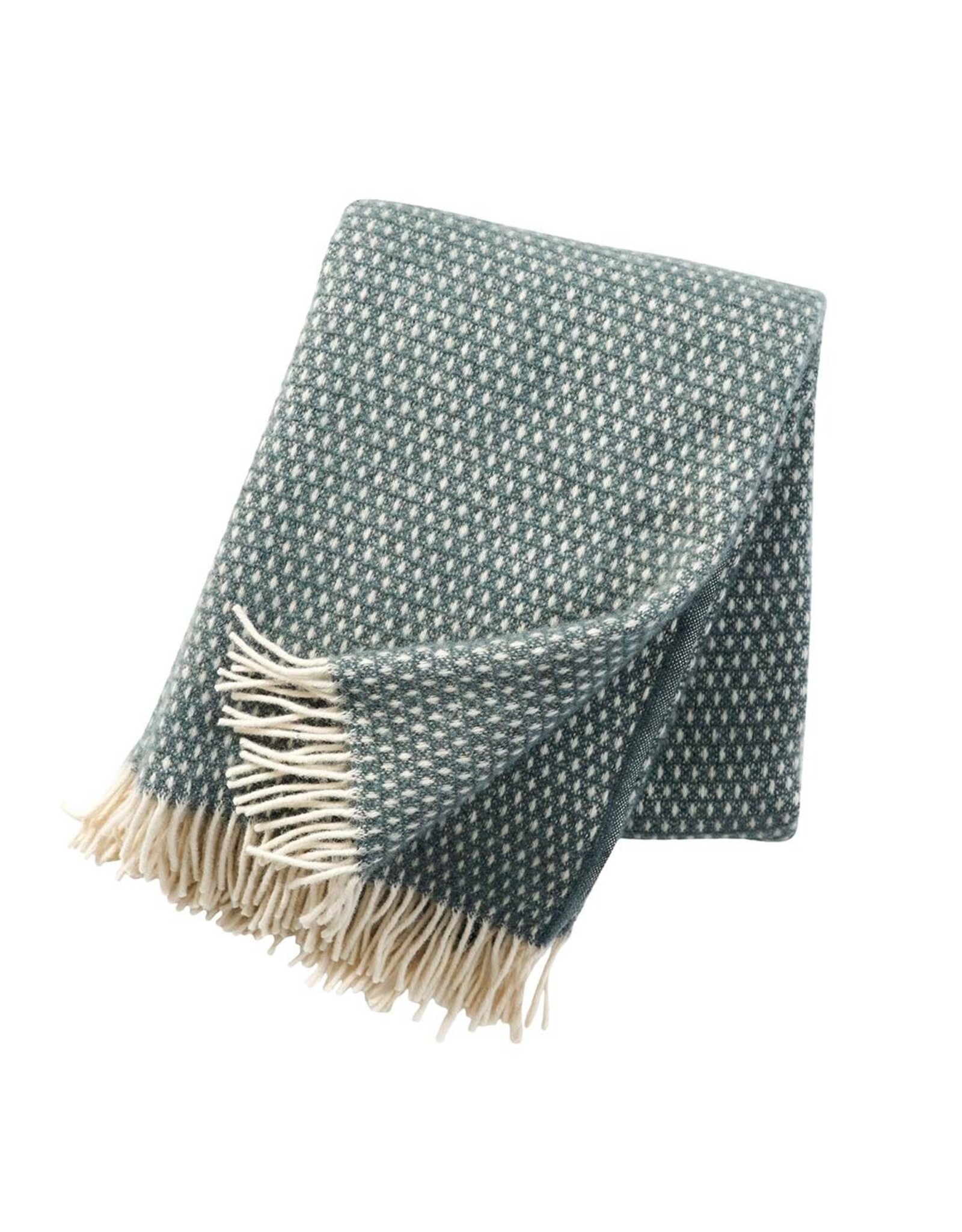 Konstantin Lambs Wool Throw in Balsam Green