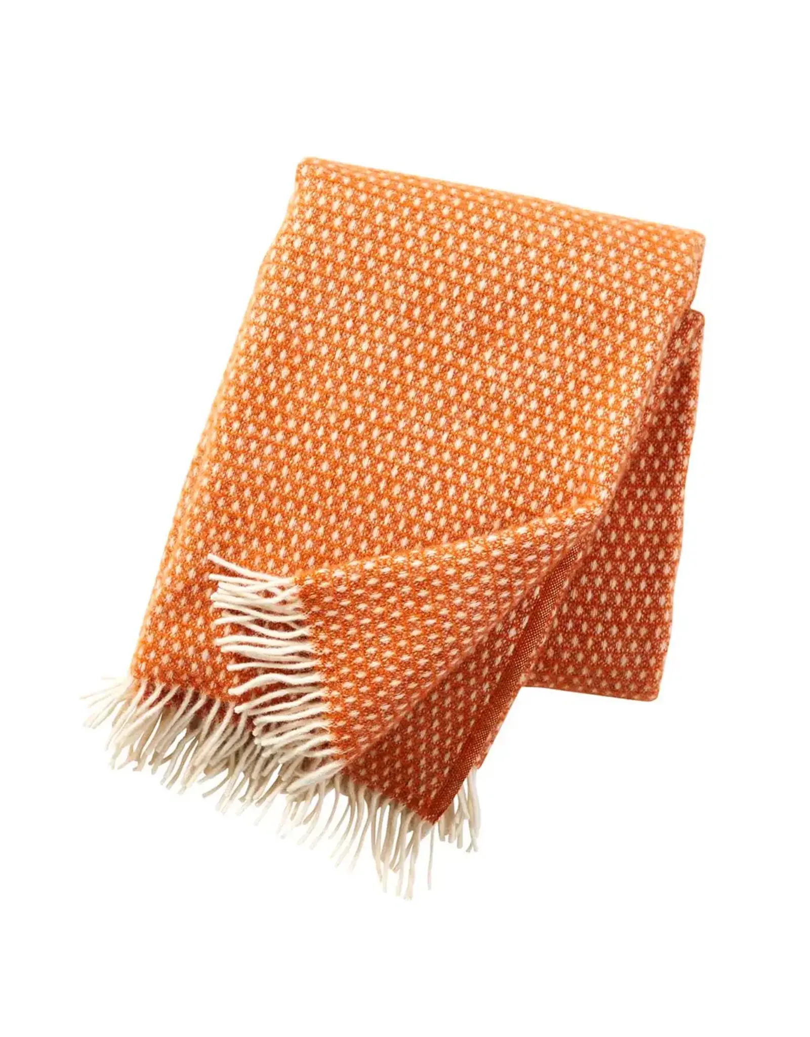 Konstantin Lambs Wool Throw in Orange