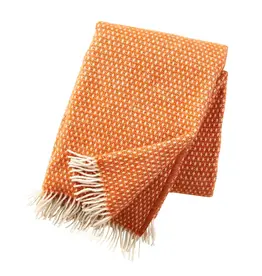 Konstantin Lambs Wool Throw in Orange