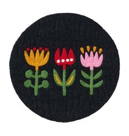 Tulips Felted Wool Trivet