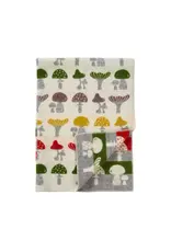 Mushrooms 100% Eco Lambs Wool  Blanket