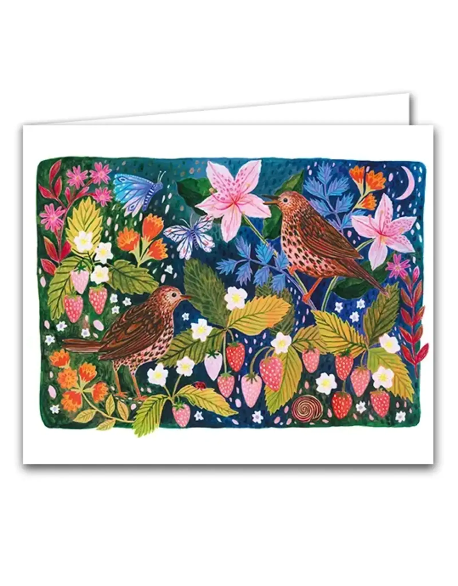 Strawberry Thief Blank Notecard