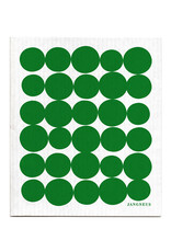 Green Dots Swedish Dishcloth