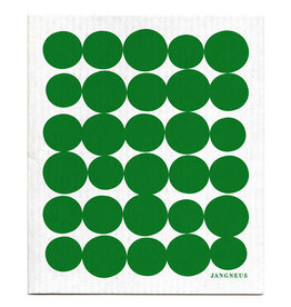 Green Dots Swedish Dishcloth