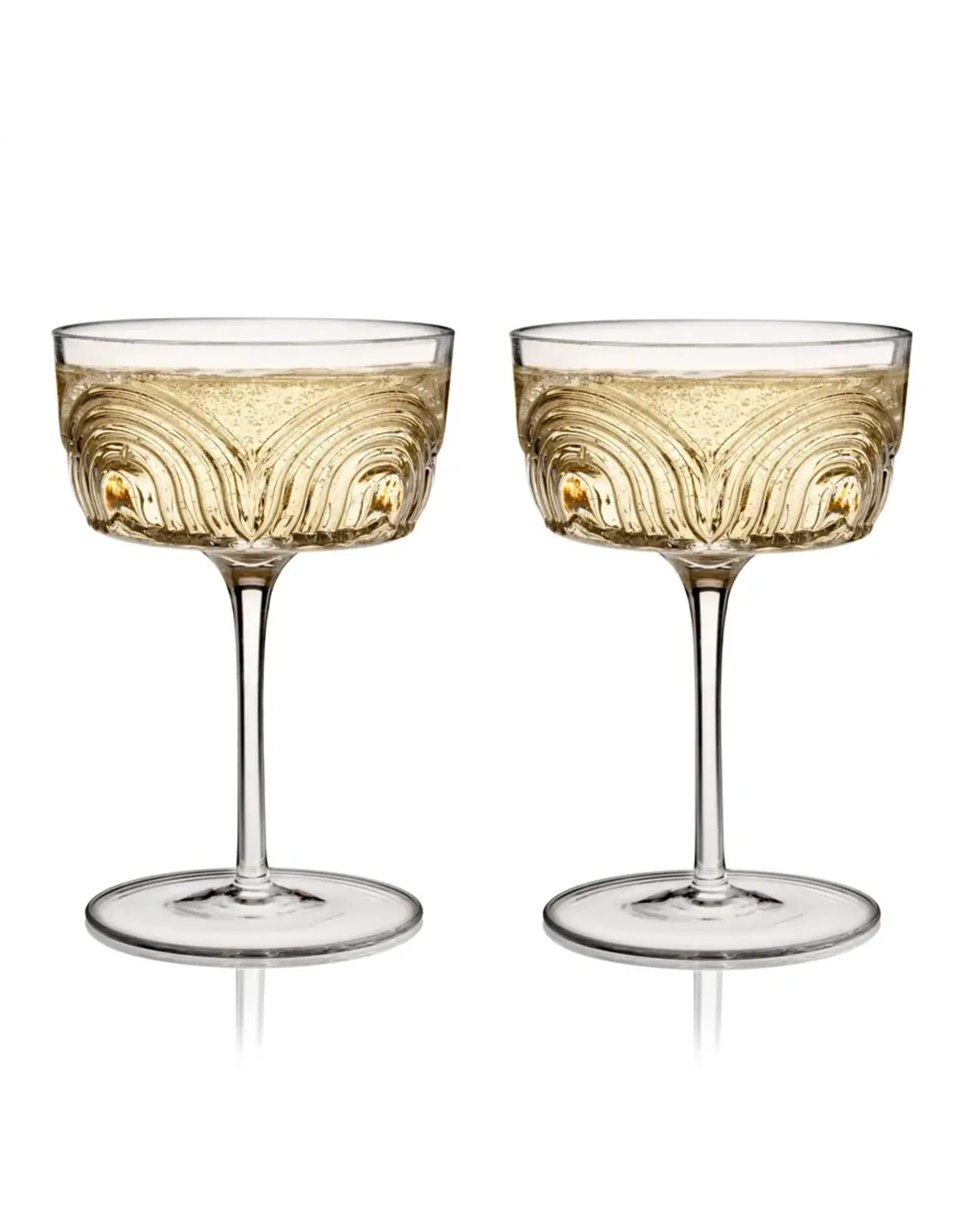 Art Deco Moderne Cocktail Coupe Set of 2