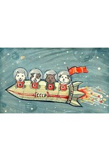 Soviet Space Dogs Magnet