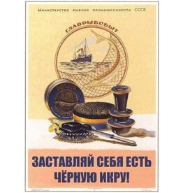 Soviet Force Yourself to Eat Black Caviar Magnet