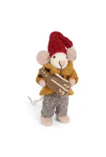 Orchestra Mouse with Violin Felt Ornament