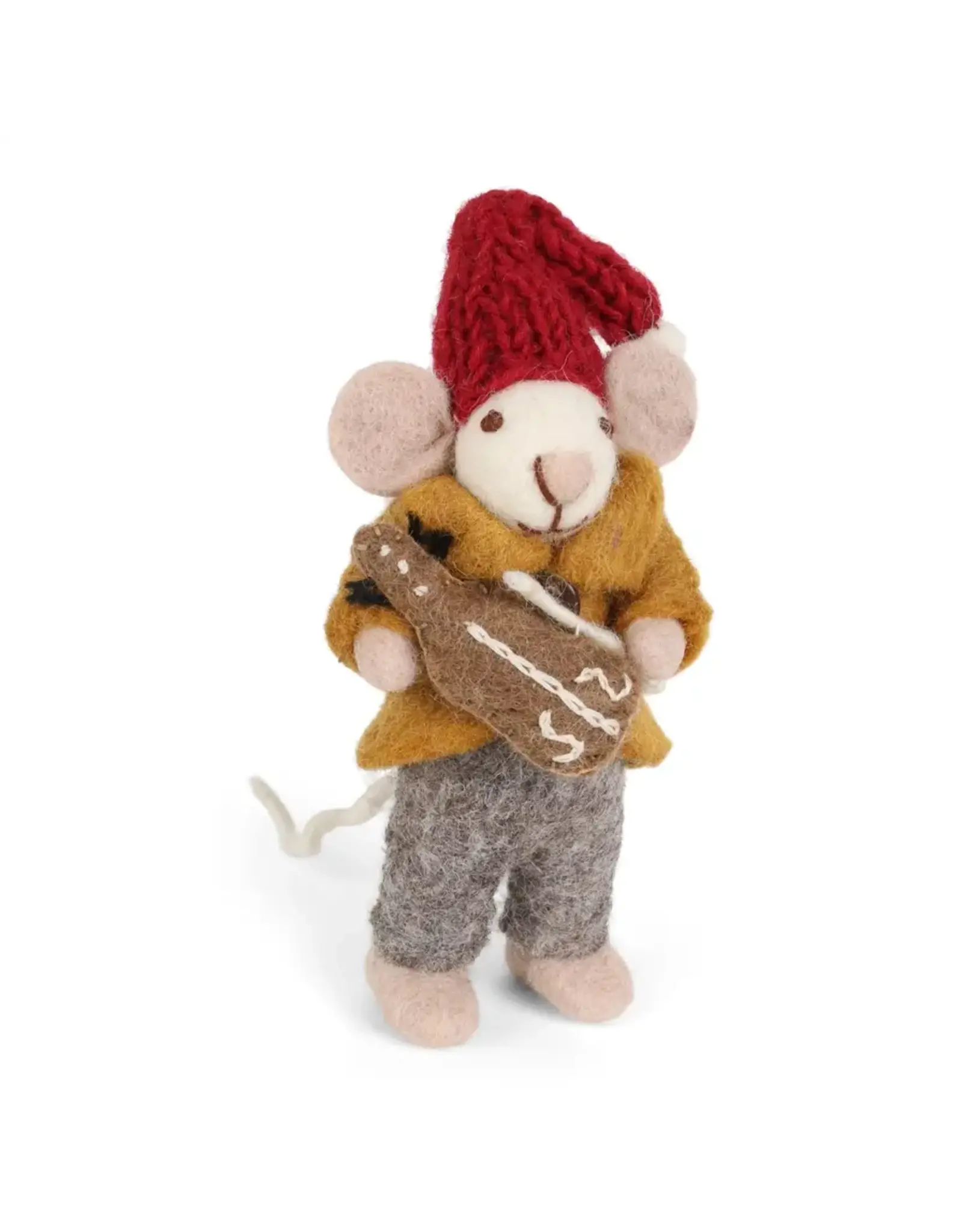 Orchestra Mouse with Violin Felt Ornament