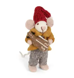 Orchestra Mouse with Violin Felt Ornament