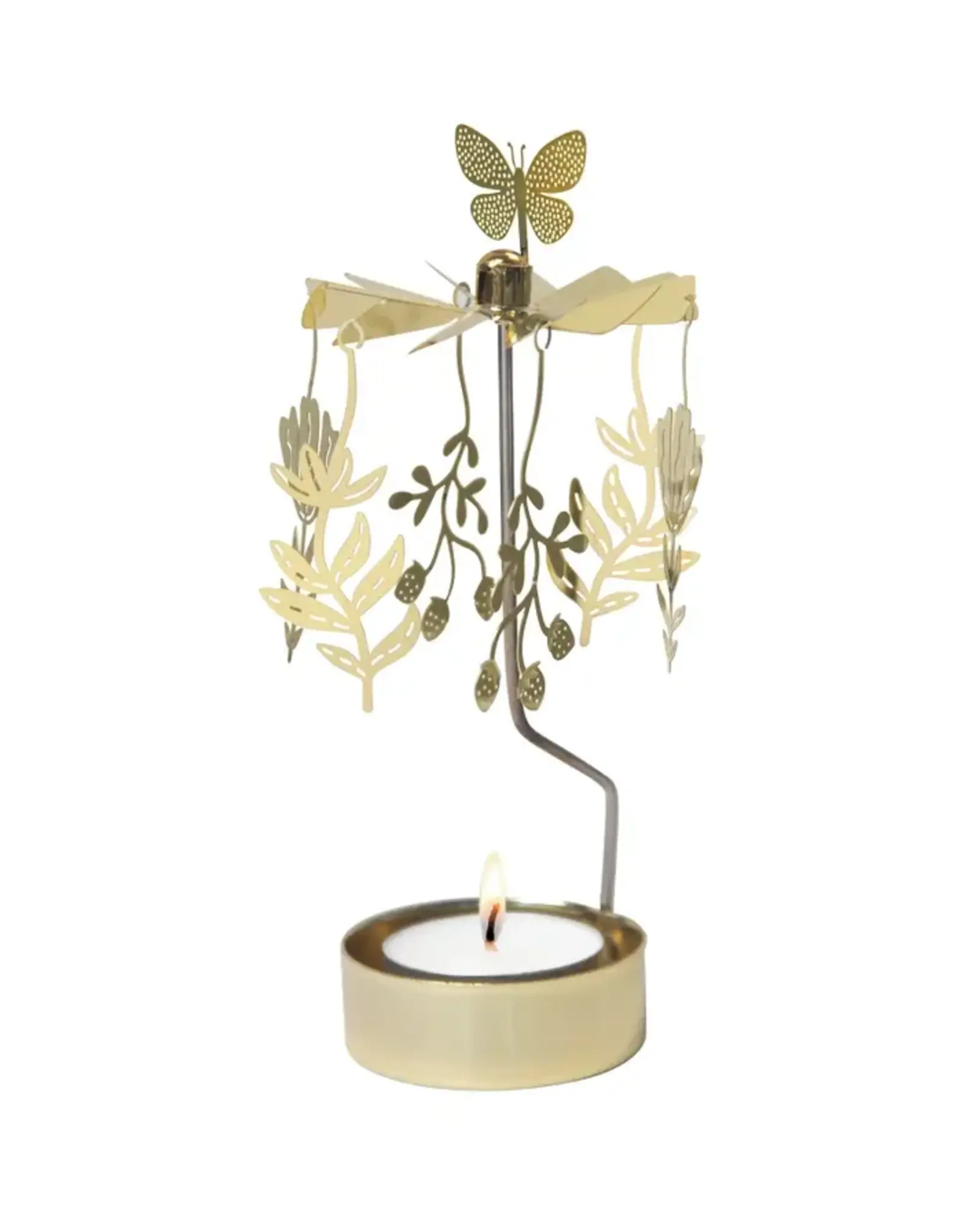 Meadow Gold Angel Chime Candle Holder